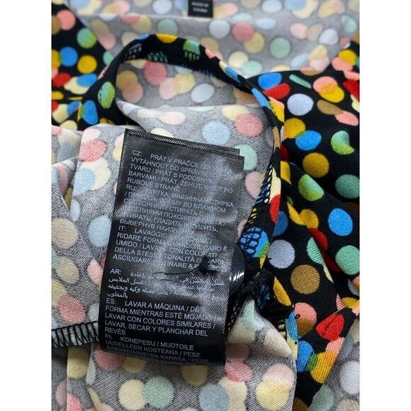 Ulla Popken Matte Jersey 1-Button V-Neck Jacket Cardigan Polka Dot Size US 20/22 - Picture 10 of 11